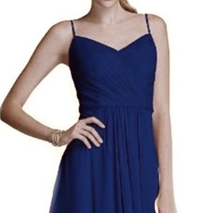 Short David’s Bridal Bridesmaid Dress - Marine